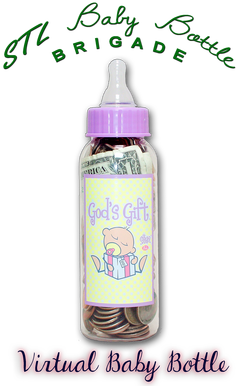 STL Baby Bottle Brigade - Virtual Baby Bottle Logo